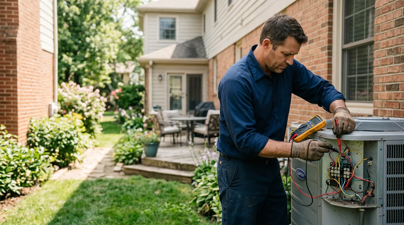 HVAC technician working near Lauderdale, MS